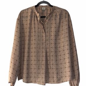 A New Day Coral / Peach Blouse Sz M